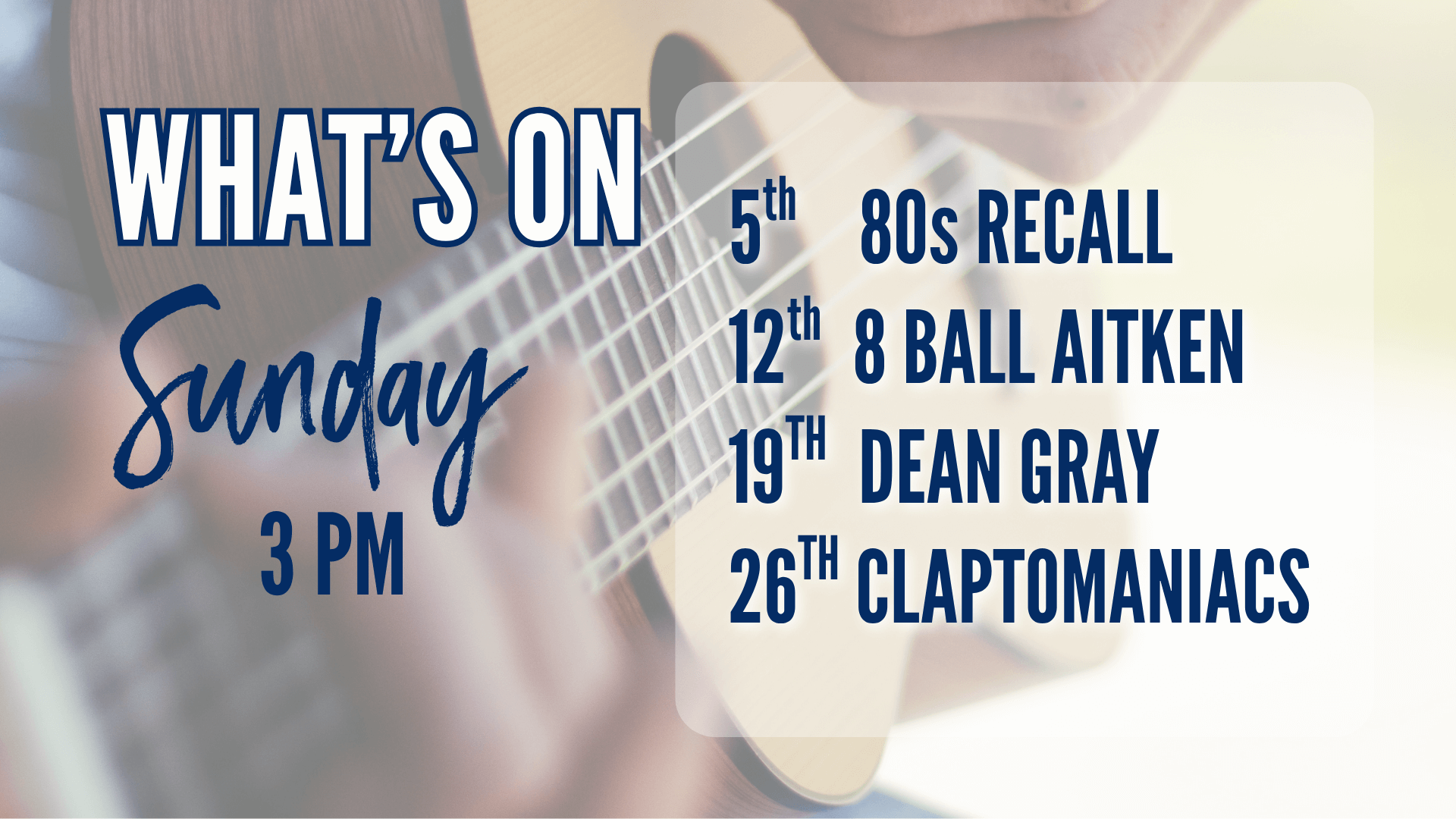 Oct25 Sunday Live Music